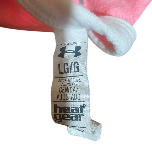 🩷 Under Armour HeatGear Pink Racerback Tank Top Women’s Large - Picture 4 of 4
